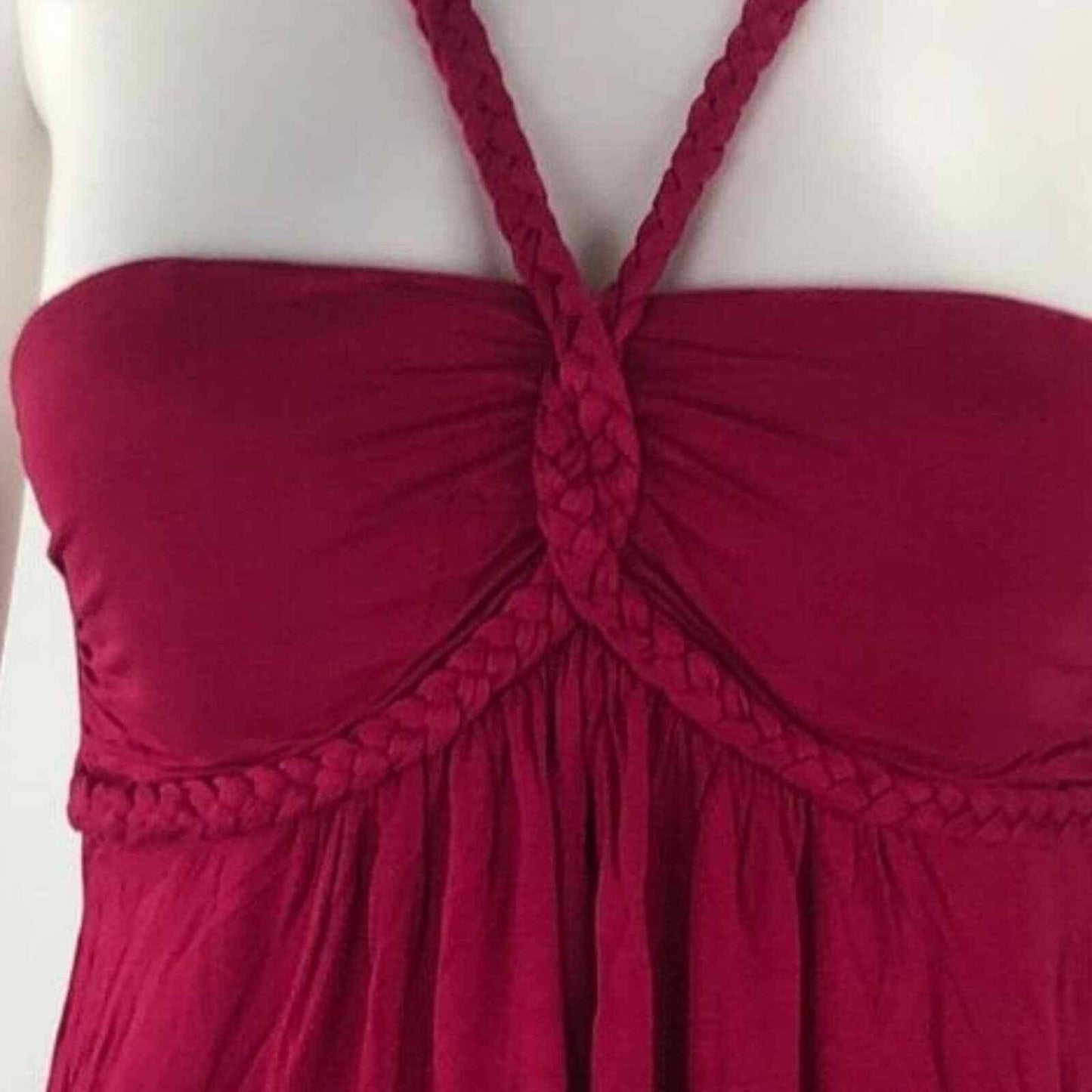 Forever 21 XXI Women's Small Red Halter Sleeveless Dress