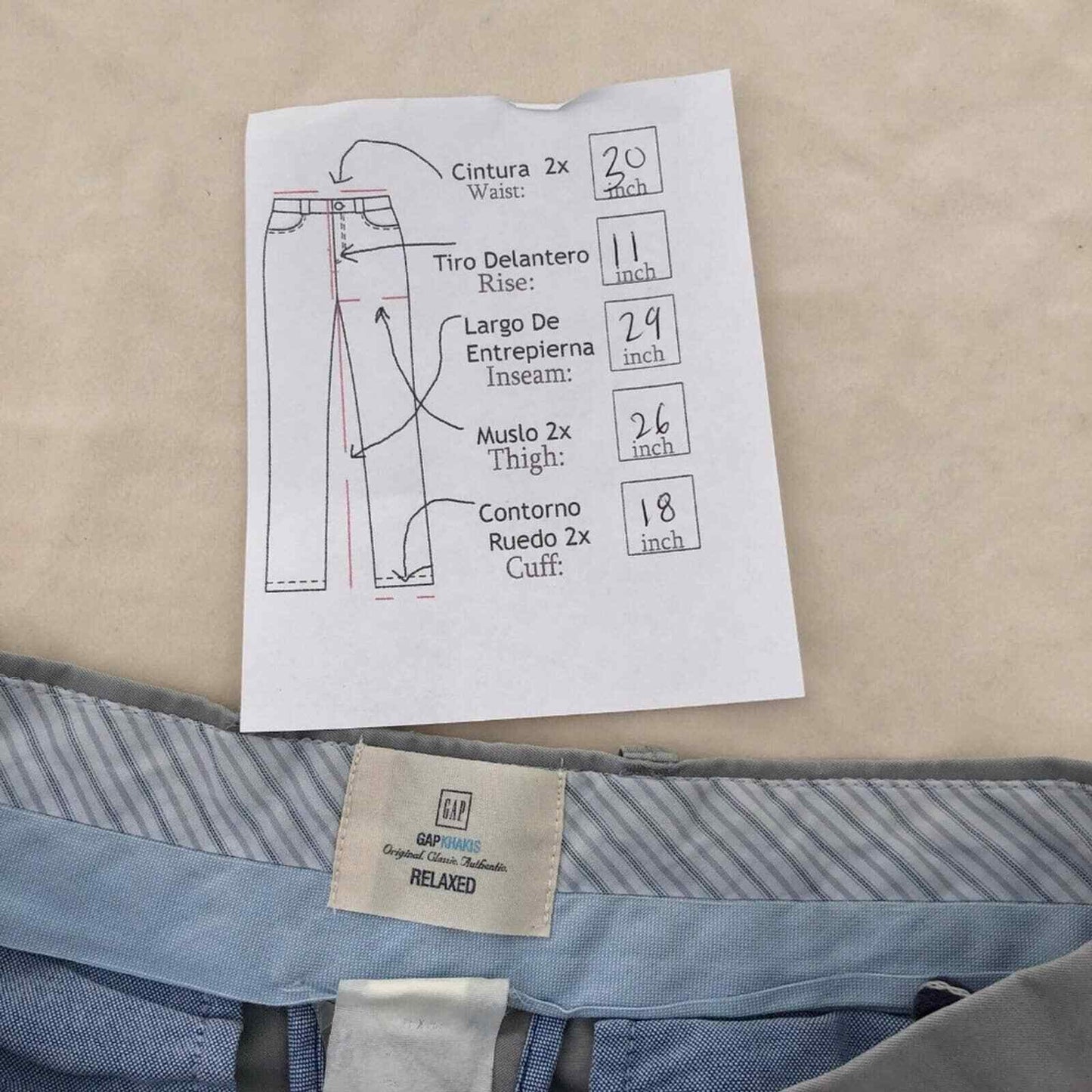 GAP Waist 30 Gray Straight Relaxed Khaki Pants