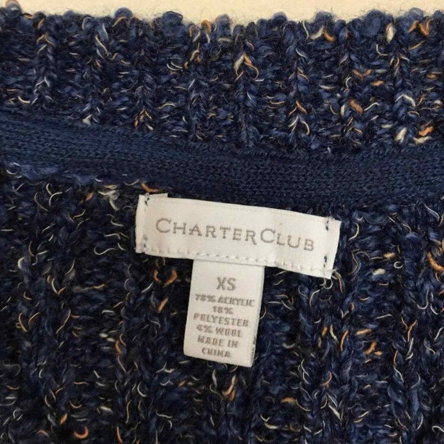 Charter Club Women's Sweater Blue Size XS
