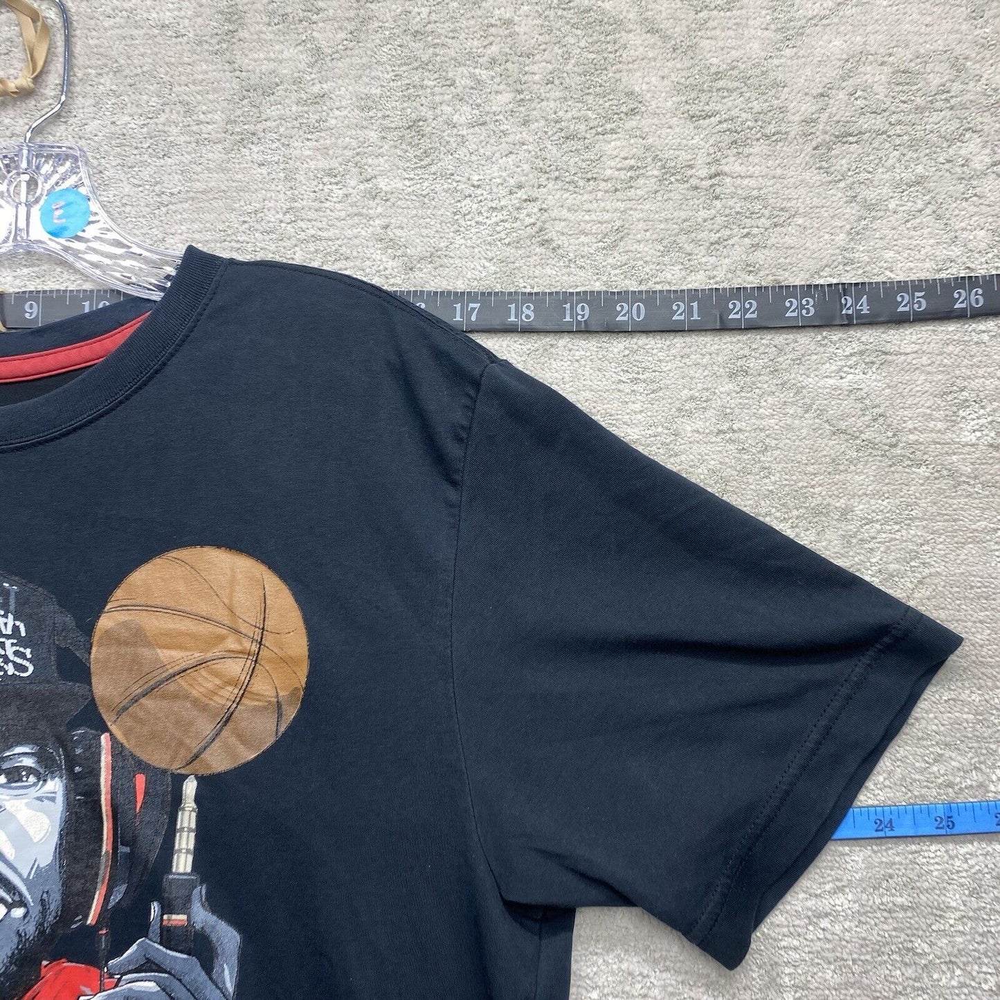 Nike Shirt Men's Large Navy Blue Black Short Sleeve Crewneck Lebron James