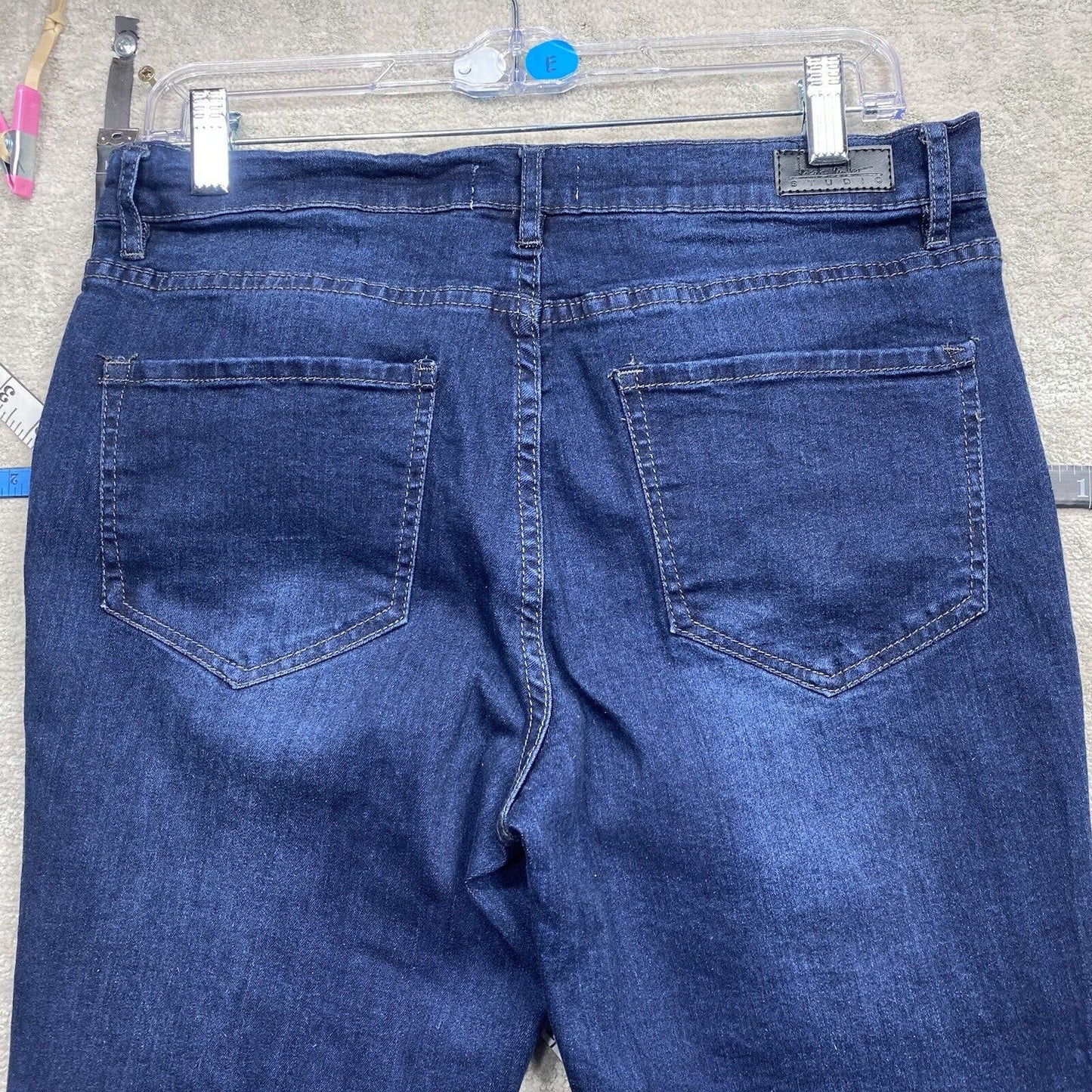 Nicole Miller Jeans Women's Size 8 Blue Slim Straight Loose