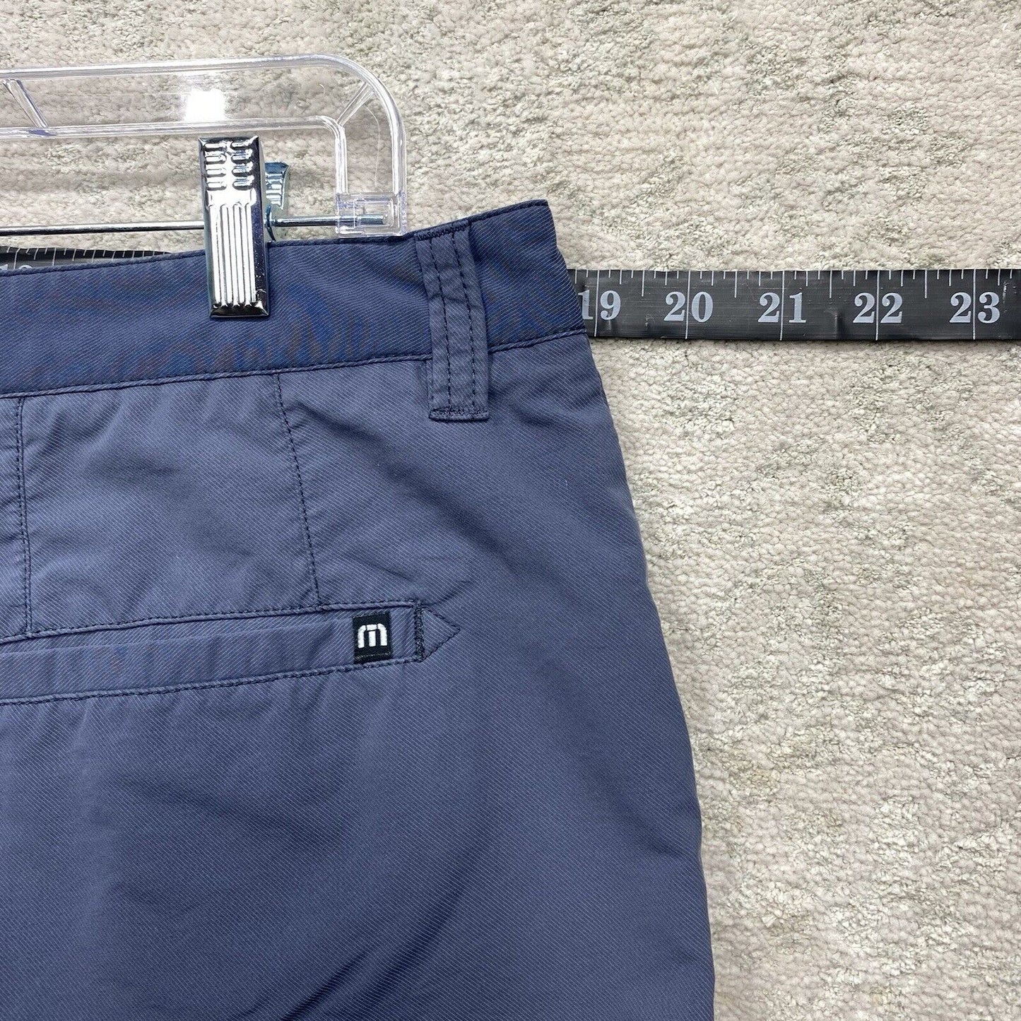 Travis Mathew Shorts Men's Size 36 Blue Loose Wide Leg Chino