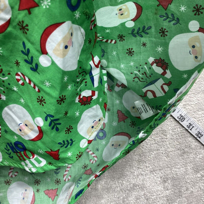 Rugby University Shirt Mens SML Green Button Down Short Sleeve Green Santa