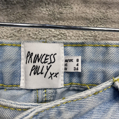 Princes Polly Jeans Women's Size 4 Light Blue Straight Loose Pants
