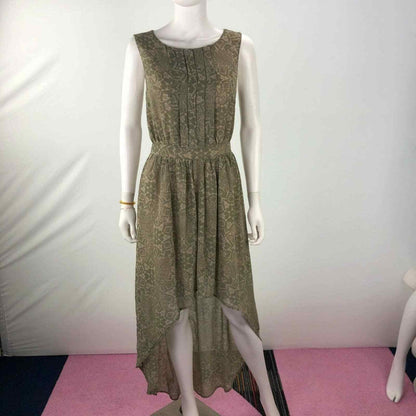 Love 21 S Sleeveless Long Wrap Dress Moss Green