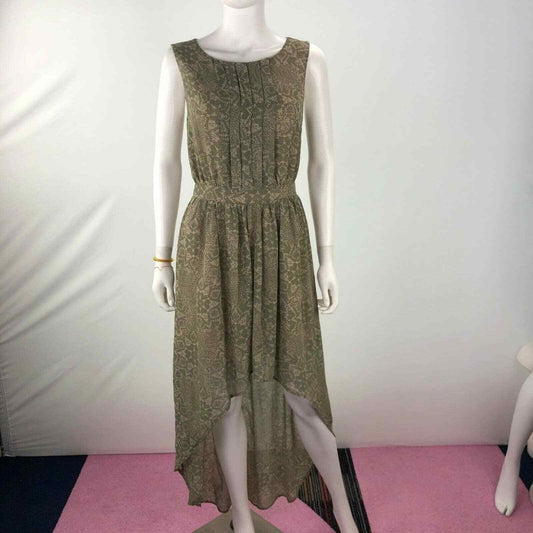 Love 21 S Sleeveless Long Wrap Dress Moss Green