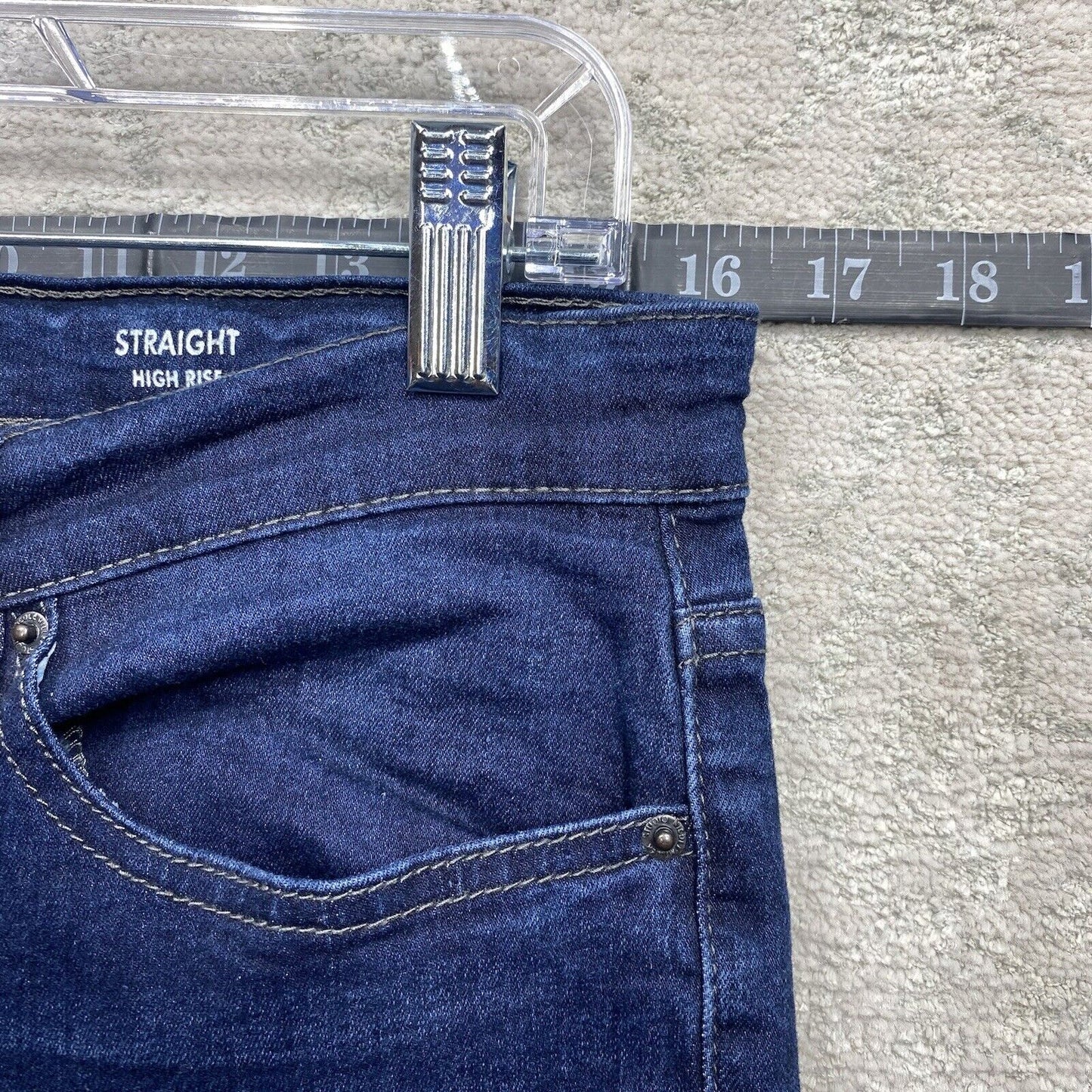 Nicole Miller Jeans Women's Size 8 Blue Slim Straight Loose