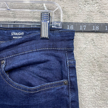 Nicole Miller Jeans Women's Size 8 Blue Slim Straight Loose