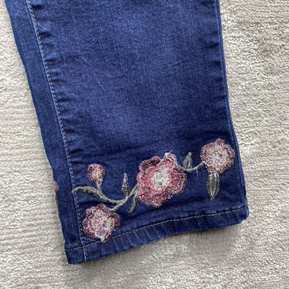 Nicole Miller Jeans Women's Size 8 Blue Slim Straight Loose