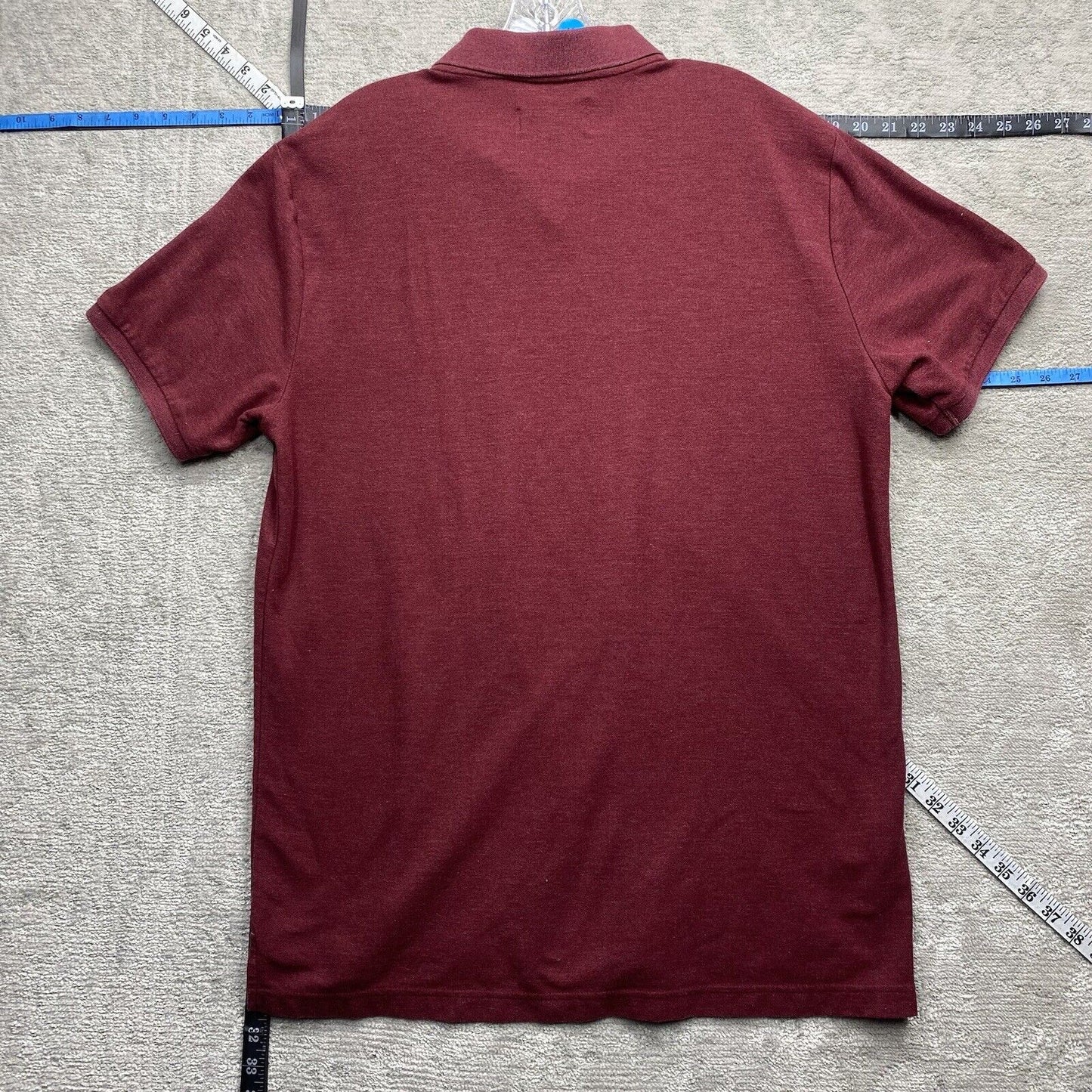 Penguin Polo Shirt Men's Extra Large Red Burgundy Short Sleeve