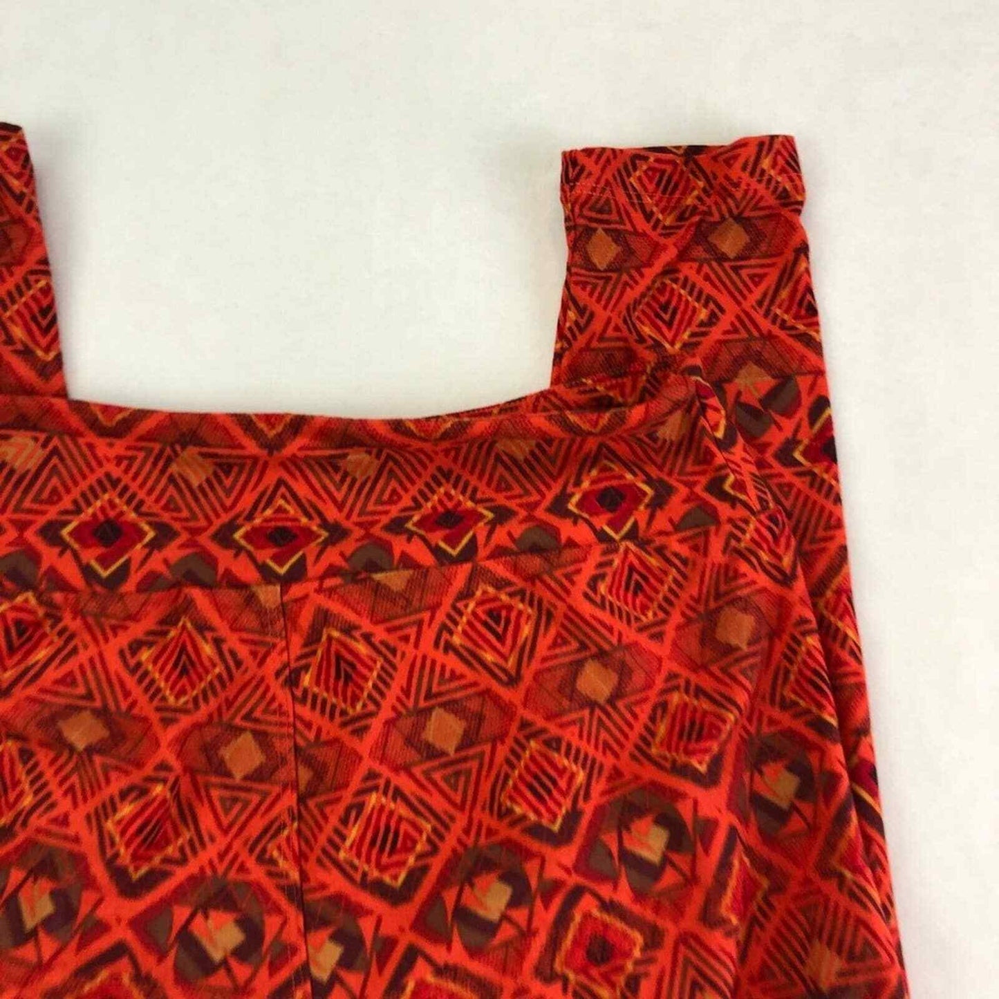 Lularoe One Size Red Graphic Leggings Pants