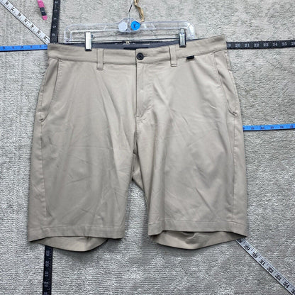 Travis Mathew Shorts Men's Size 36 Beige Loose Wide Leg Chino