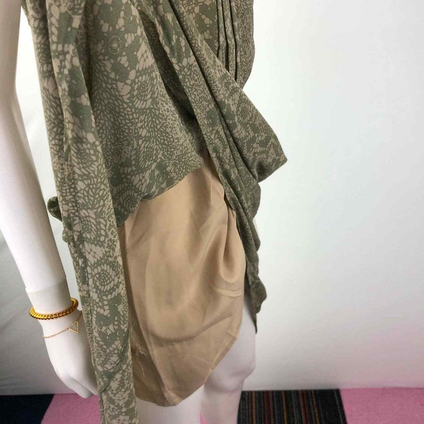 Love 21 S Sleeveless Long Wrap Dress Moss Green
