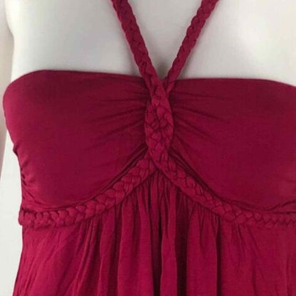 Forever 21 XXI Women's Small Red Halter Sleeveless Dress