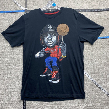 Nike Shirt Men's Large Navy Blue Black Short Sleeve Crewneck Lebron James