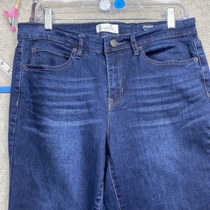 Nicole Miller Jeans Women's Size 8 Blue Slim Straight Loose