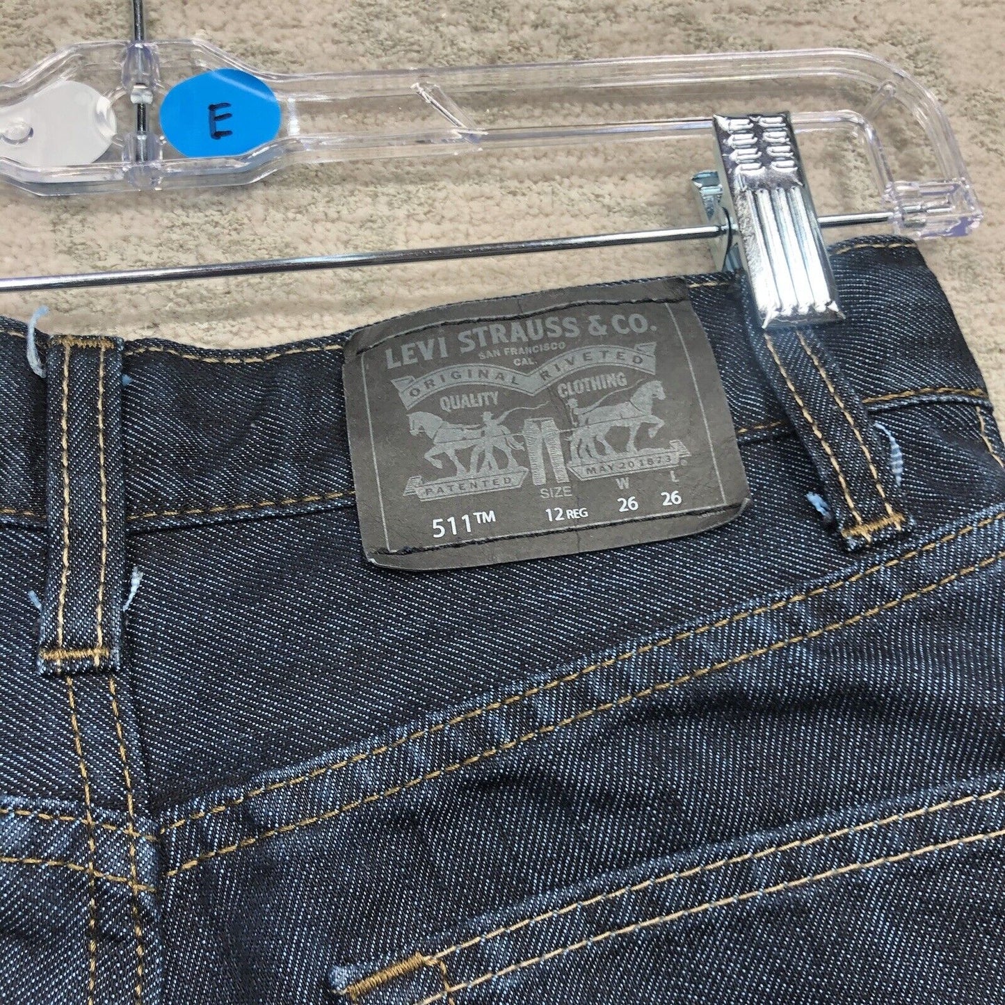 levi's 511 Jeans Men's Size 26x26 Blue Demin Slim Straight