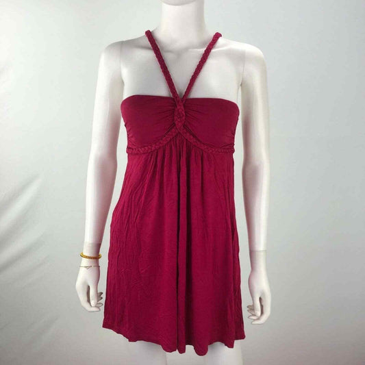 Forever 21 XXI Women's Small Red Halter Sleeveless Dress
