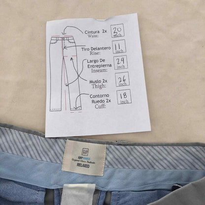 GAP Waist 30 Gray Straight Relaxed Khaki Pants