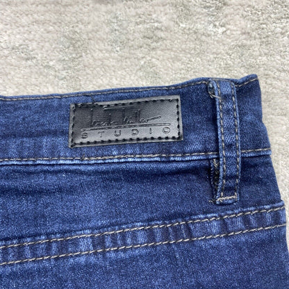 Nicole Miller Jeans Women's Size 8 Blue Slim Straight Loose