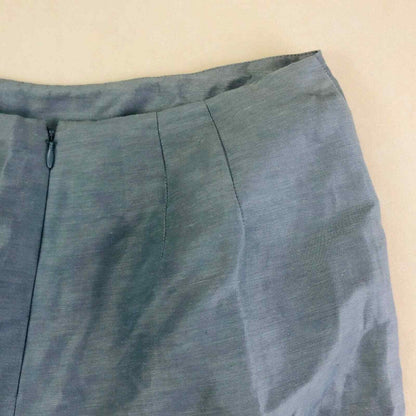 Ann Taylor Petites 10P Blue Gray Straight Skirt