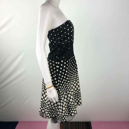 Speechless Size 9 A Line Dress Polka Dot Strapless