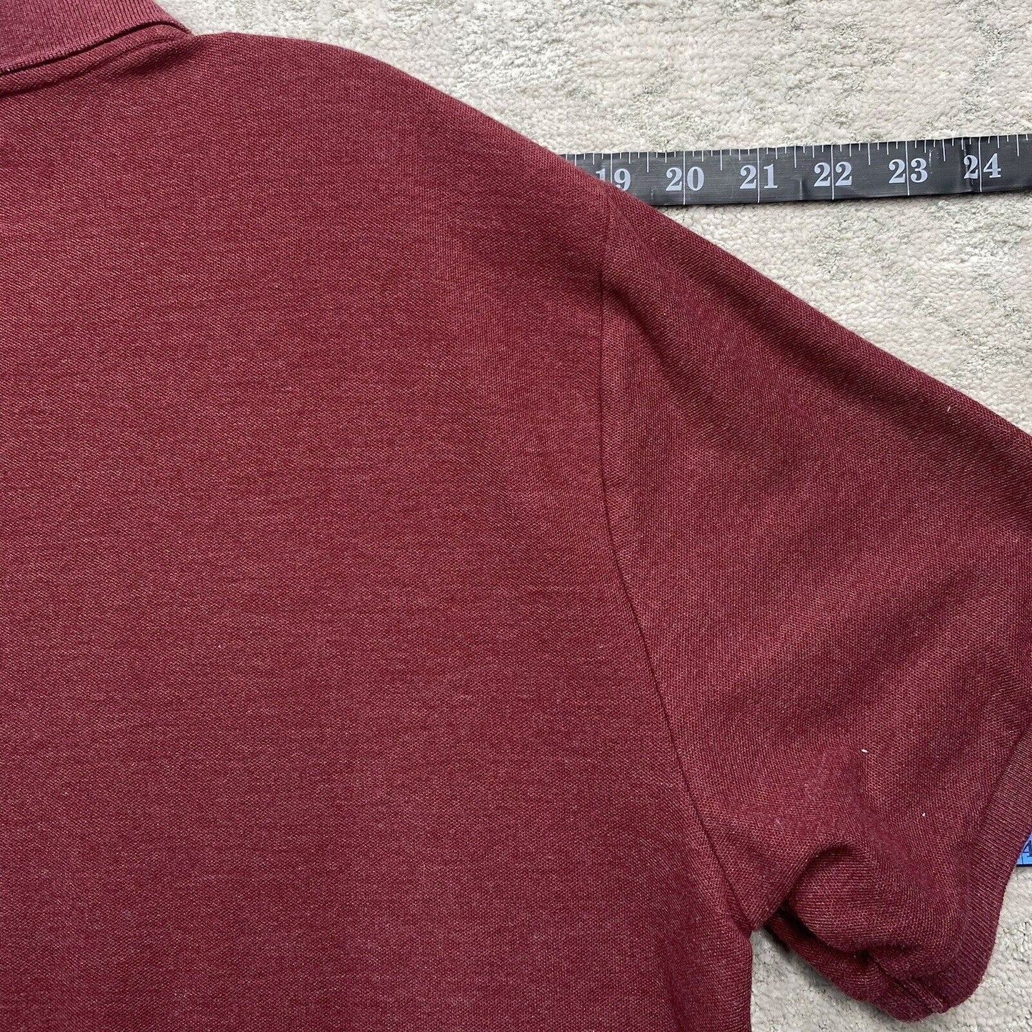 Penguin Polo Shirt Men's Extra Large Red Burgundy Short Sleeve