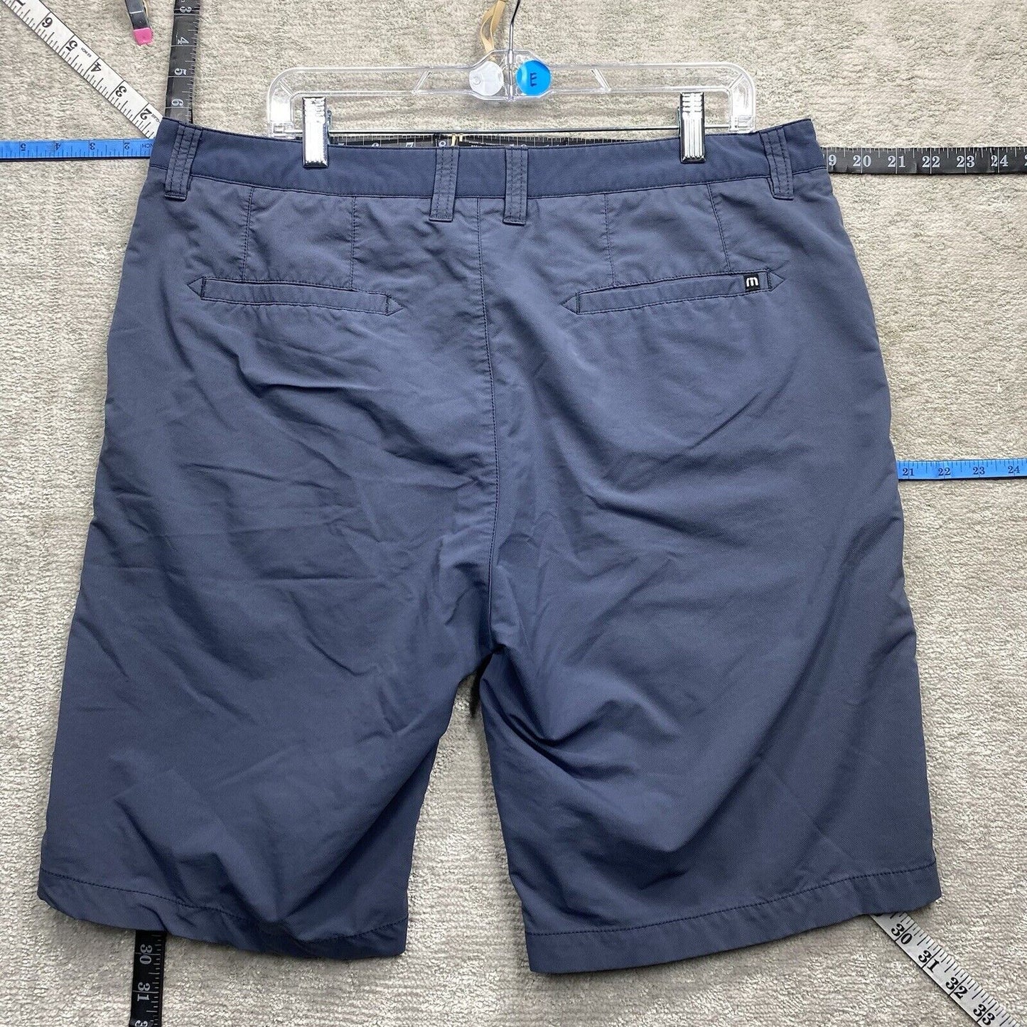 Travis Mathew Shorts Men's Size 36 Blue Loose Wide Leg Chino