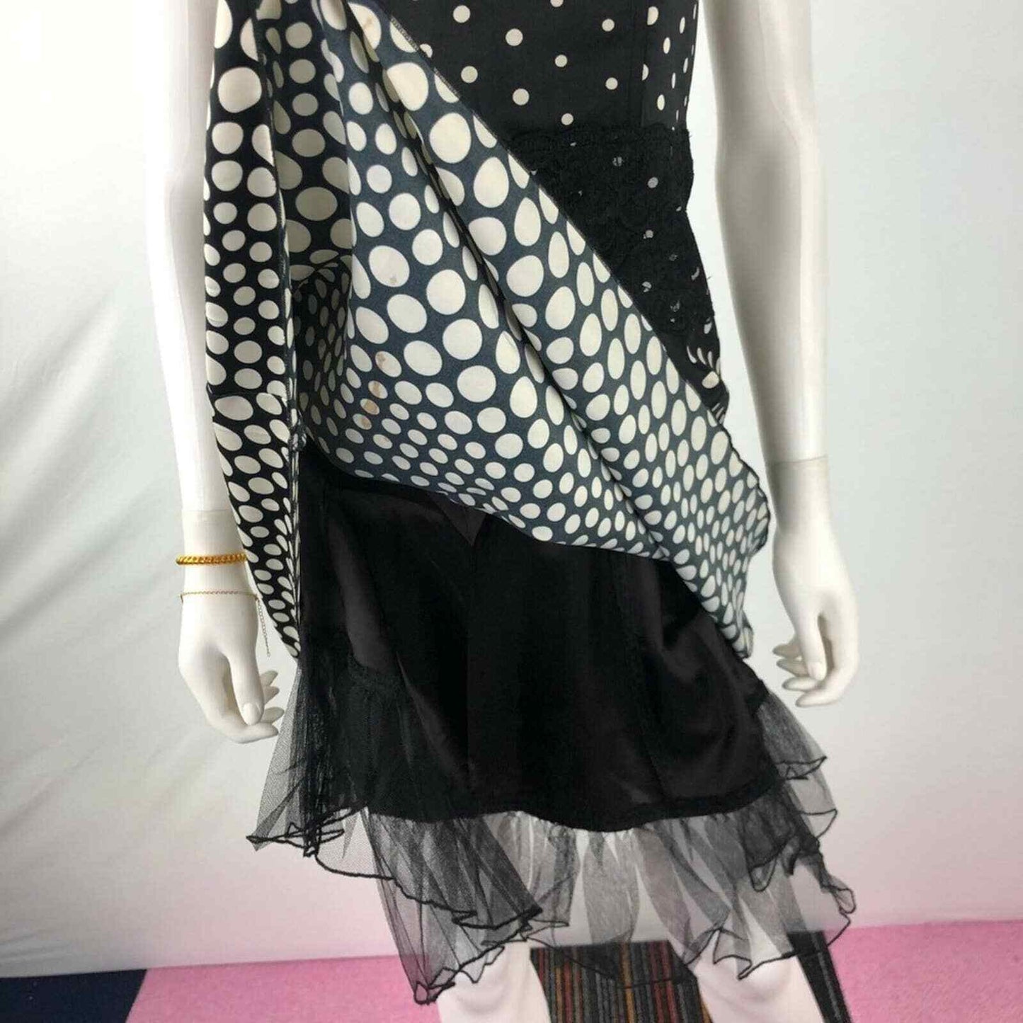 Speechless Size 9 A Line Dress Polka Dot Strapless
