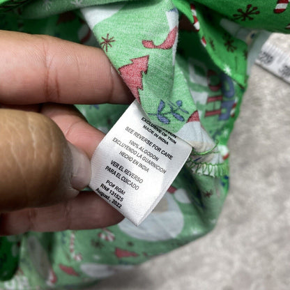 Rugby University Shirt Mens SML Green Button Down Short Sleeve Green Santa