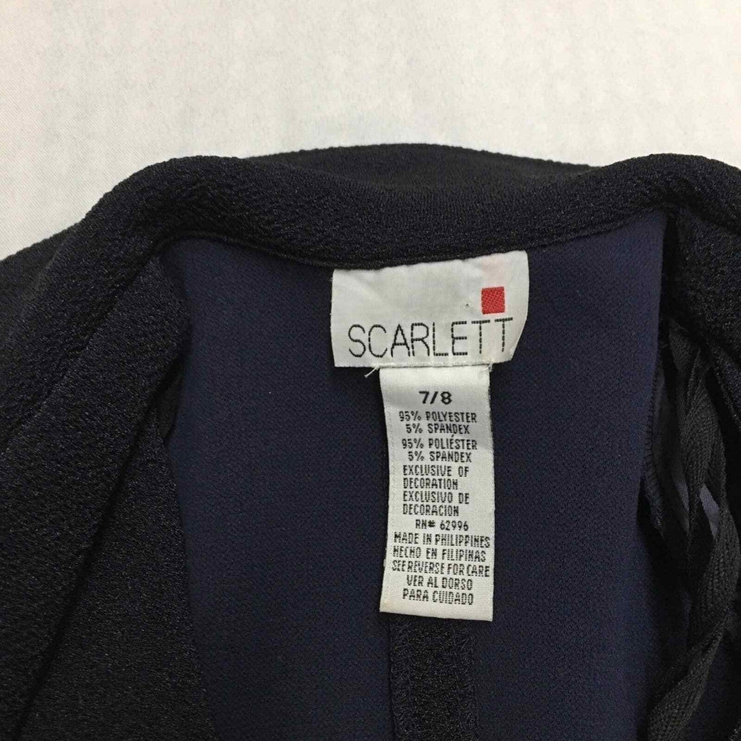 Scarlett Women's Size 7/8 Navy Blue Shift Dress