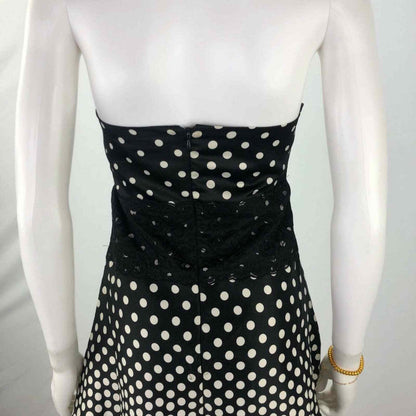 Speechless Size 9 A Line Dress Polka Dot Strapless