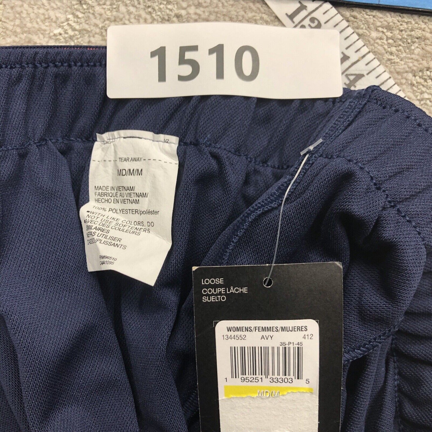 Under Armour Shorts Women's Medium Blue Mid Rise Loose Waistband WideLeg