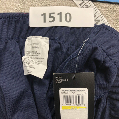 Under Armour Shorts Women's Medium Blue Mid Rise Loose Waistband WideLeg