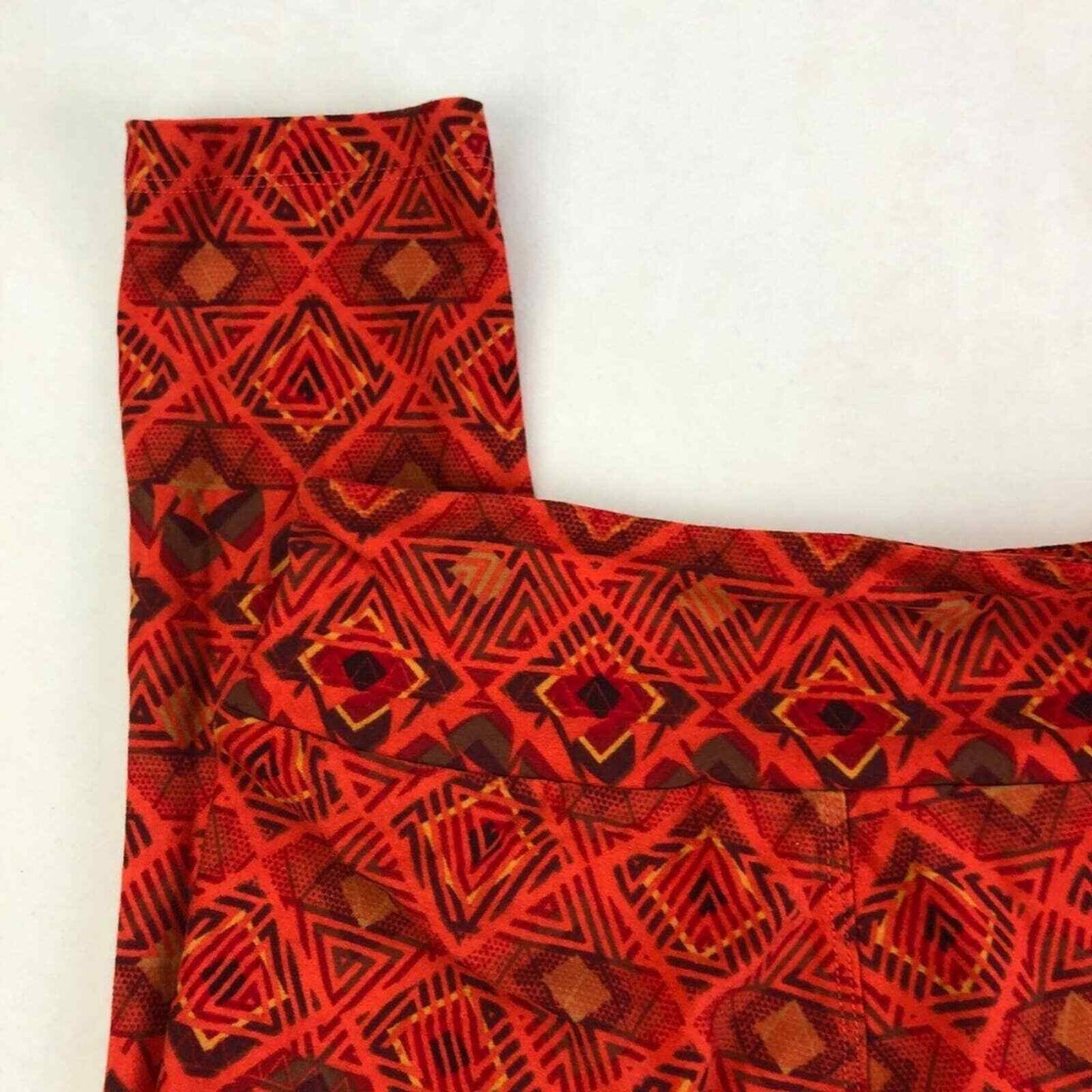 Lularoe One Size Red Graphic Leggings Pants
