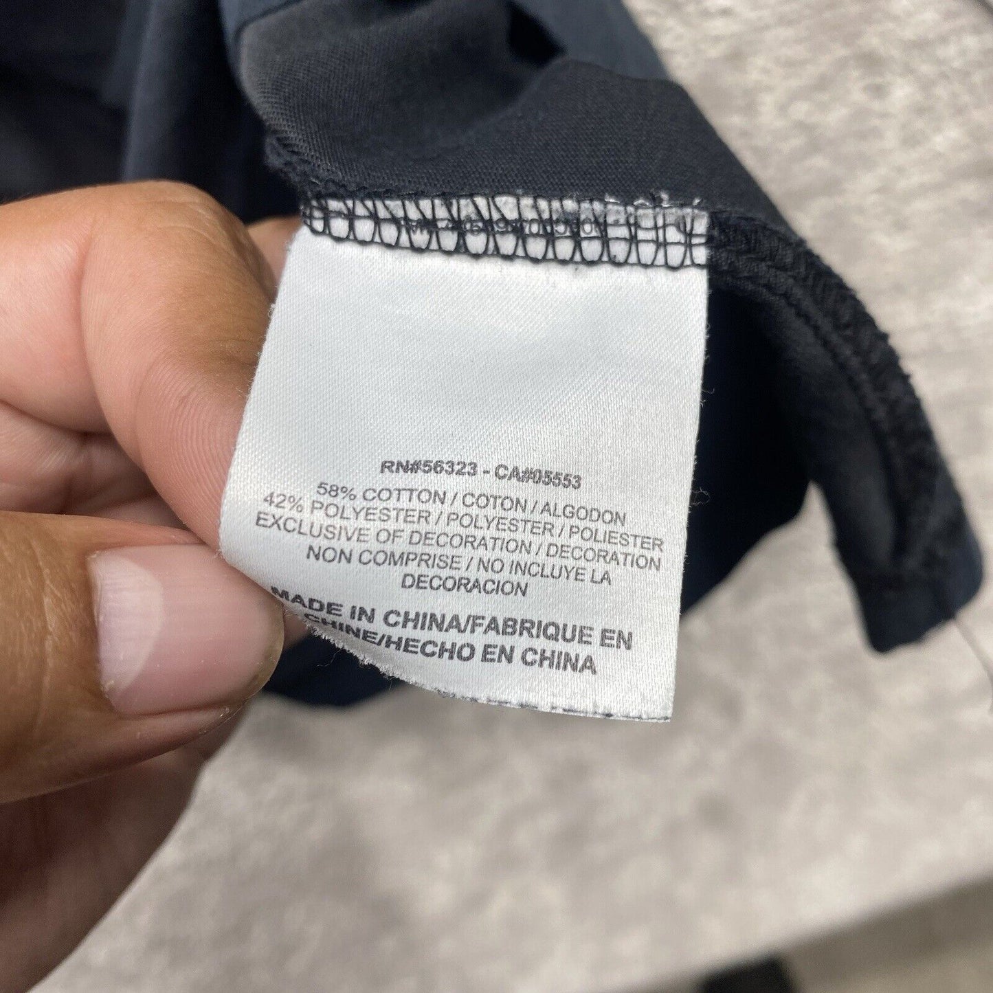 Nike Shirt Men's Large Navy Blue Black Short Sleeve Crewneck Lebron James