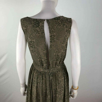 Love 21 S Sleeveless Long Wrap Dress Moss Green