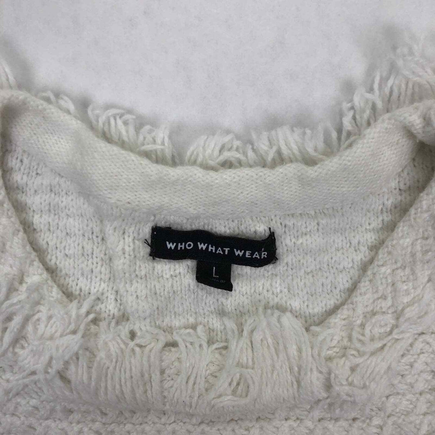 Who What Wear Women's Sweater White Size Large