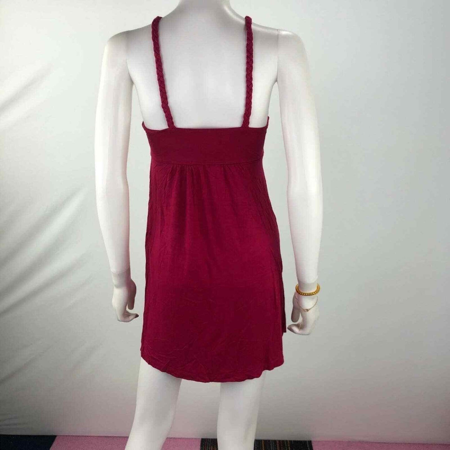 Forever 21 XXI Women's Small Red Halter Sleeveless Dress