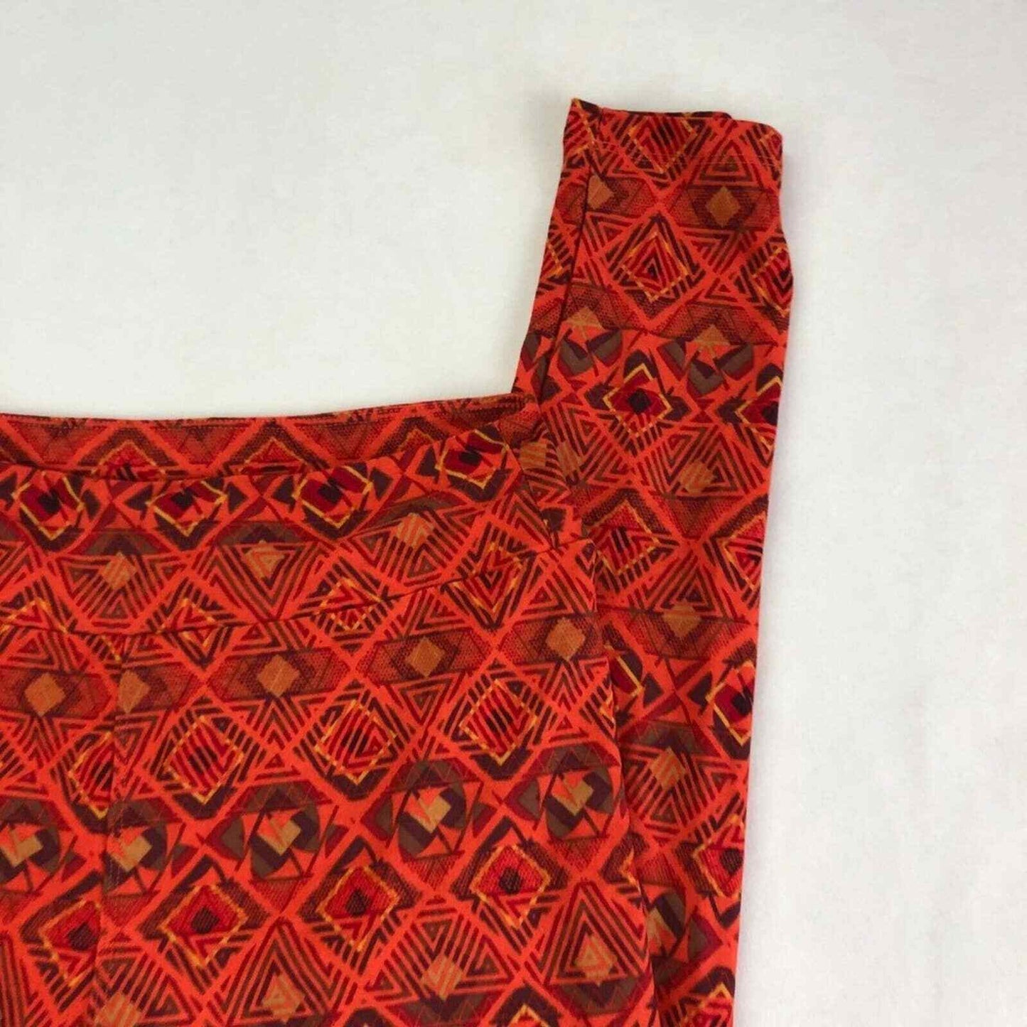Lularoe One Size Red Graphic Leggings Pants