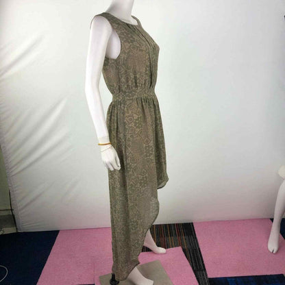 Love 21 S Sleeveless Long Wrap Dress Moss Green